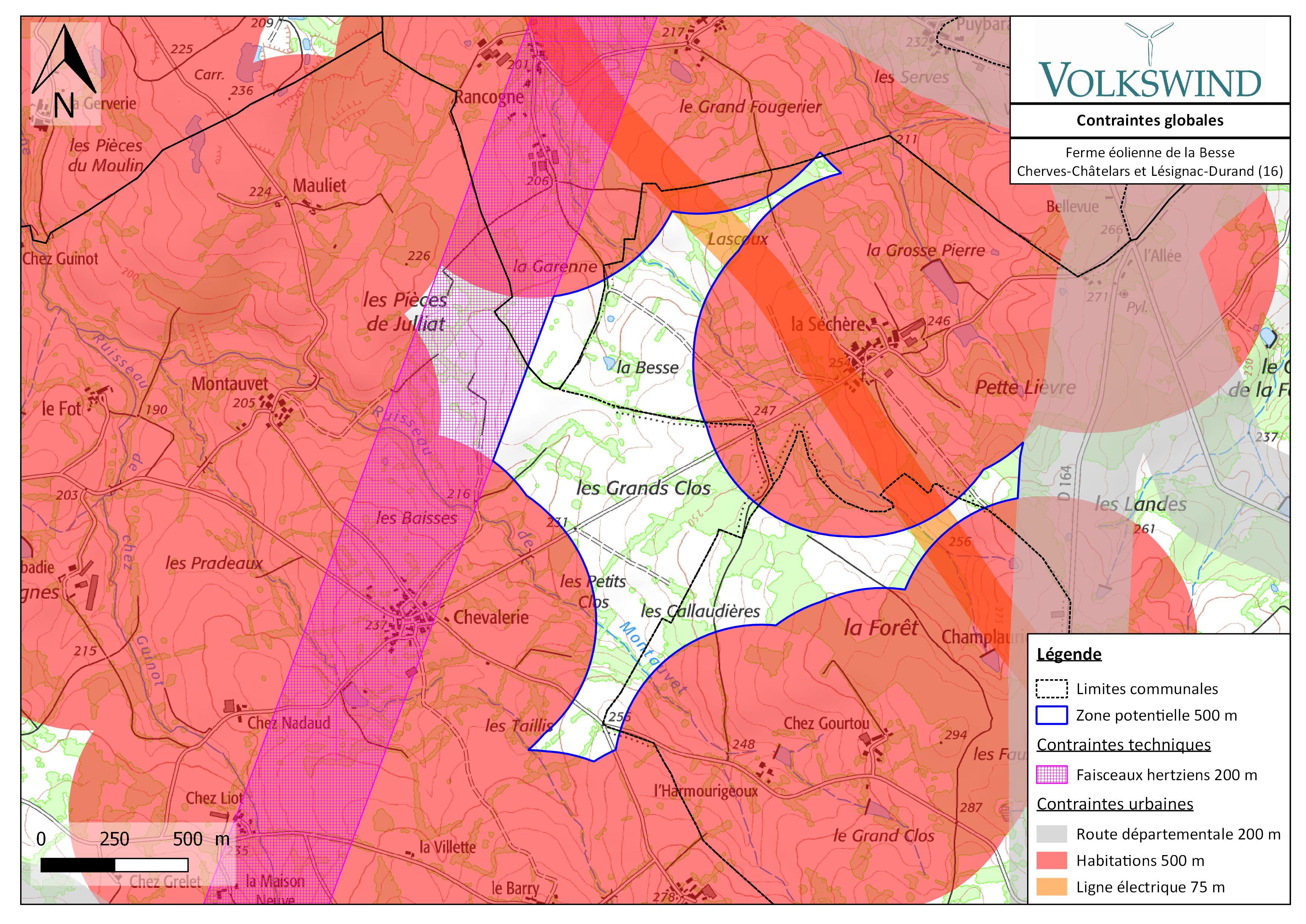 carte des contraintes